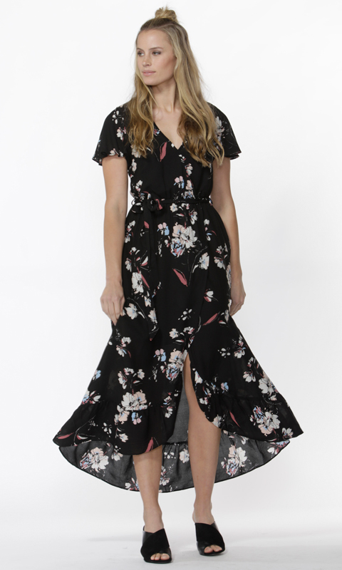 Nolan Wrap Maxi Dress by SASS