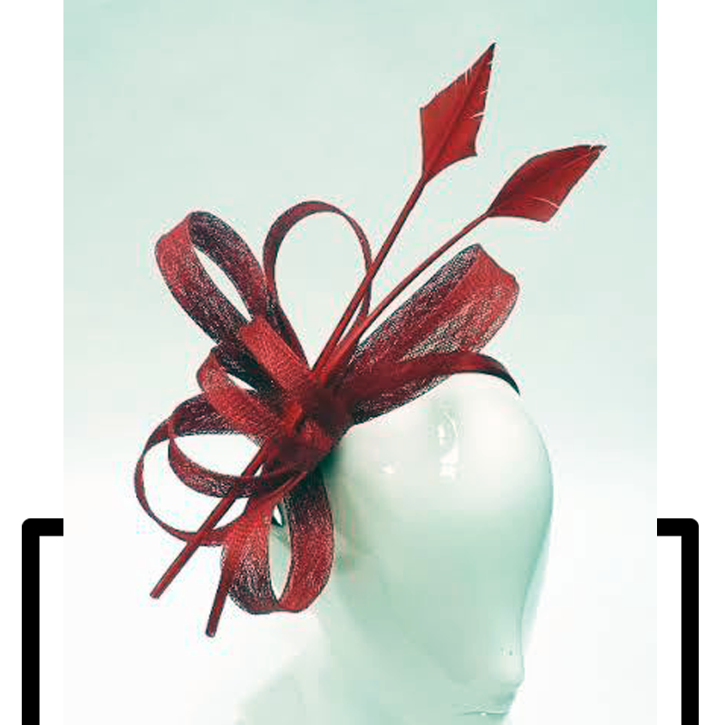 FH2300R - Red Arrow Fascinator by FAB