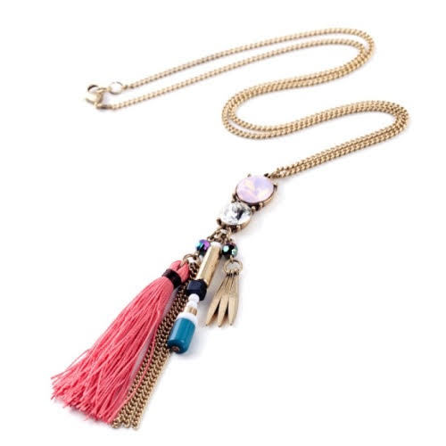 FN2602 - Long Tassel Necklace by FAB